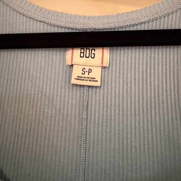 BDG Light Blue Ribbed Tank Top - Picture 4 of 6